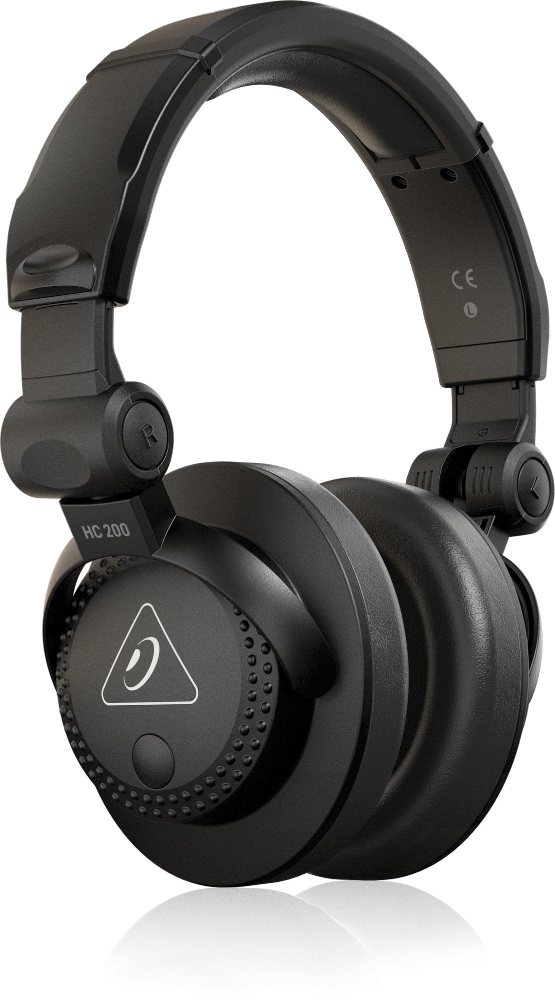 Casque DJ professionnel Behringer HC 200 noir, vue trois-quarts