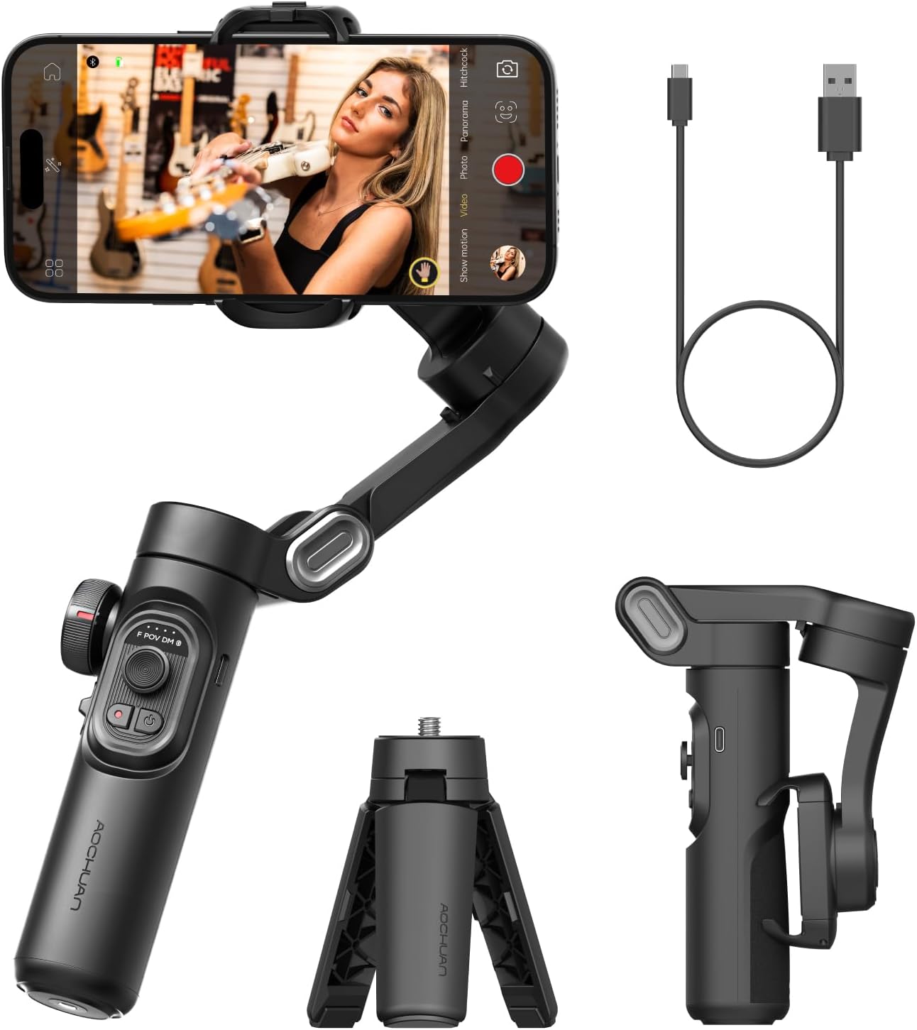 Stabilisateur de Cardan 3 Axes pour Smartphone – AOCHUAN Smart XE
