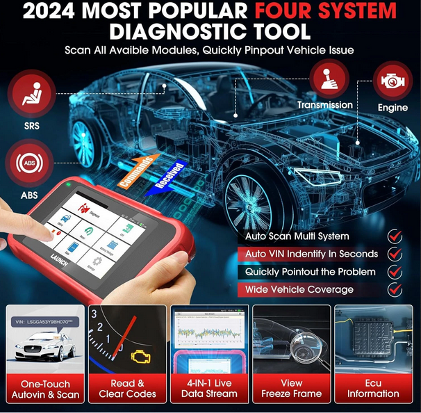 Valise Diagnostic Auto LAUNCH CRP123E V2.0 – OBD2 Multimarque
