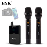 EYK EW-C102 – Système de Micros Sans Fil UHF (Récepteur + 2 Micros Main)