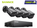 SANNCE 8CH 1080P Security Camera System (4 Cameras)