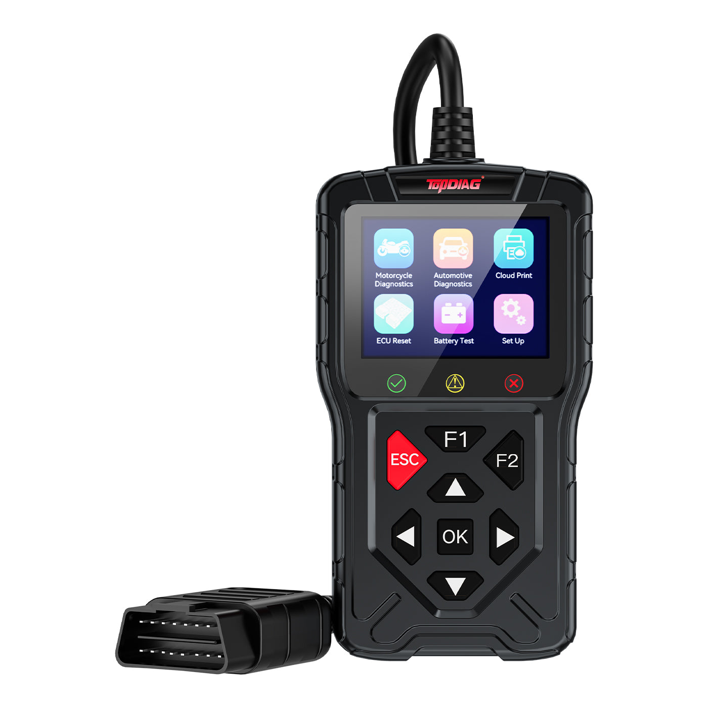 TopDiag M60 valise diagnostic OBD2 auto et moto