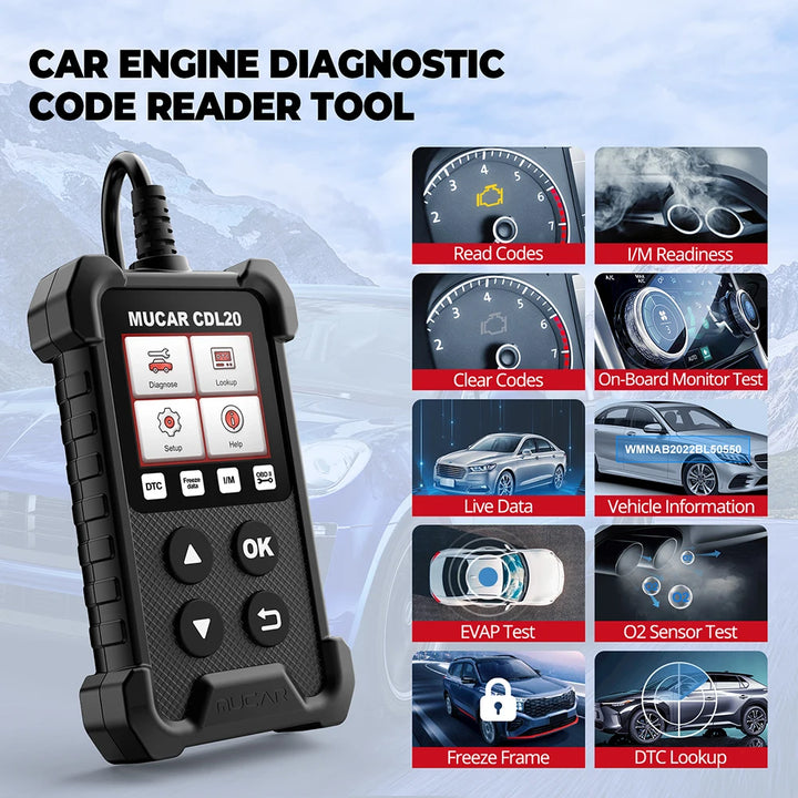 Lecteur de codes OBD2 MUCAR CDL20