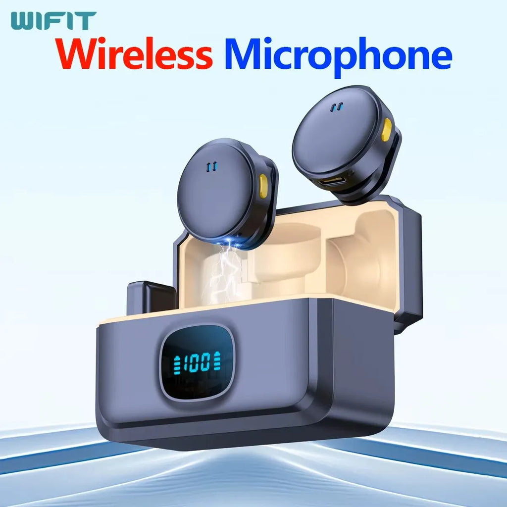 Microphone Lavalier Sans Fil SX21 Pour iPhone, Android avec Annulation du Bruit
