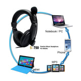 Casque-Micro Filaire KEBIDUMEI – Jack 3,5 mm avec Microphone Flexible
