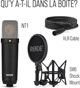 RØDE NT1 – Microphone à Condensateur Studio Grand Diaphragme