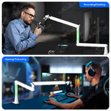 Bras de microphone gestion des câbles