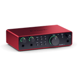 Focusrite Scarlett 2i2 4th Gen vue de dessus interface audio