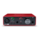 Focusrite Scarlett Solo 3rd Gen, interface audio USB vue de face